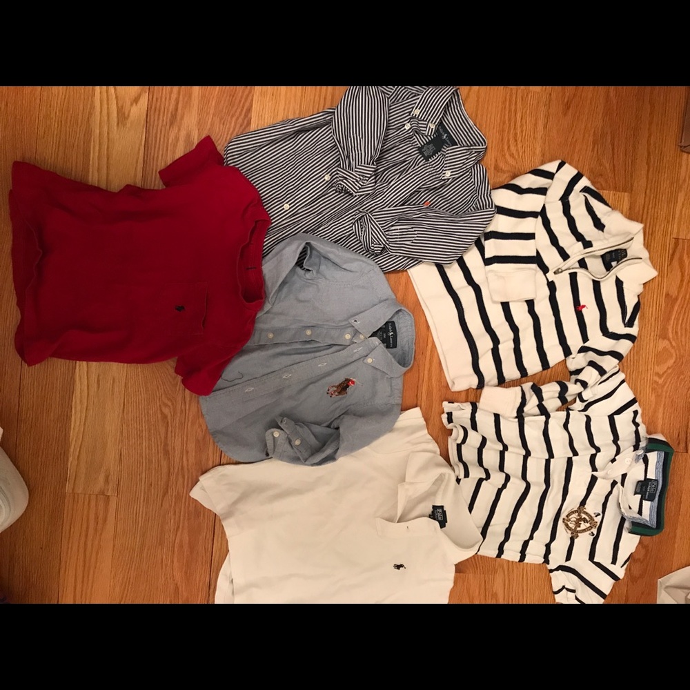 ralph lauren 6 bundle sweater/shirts set!